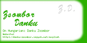 zsombor danku business card